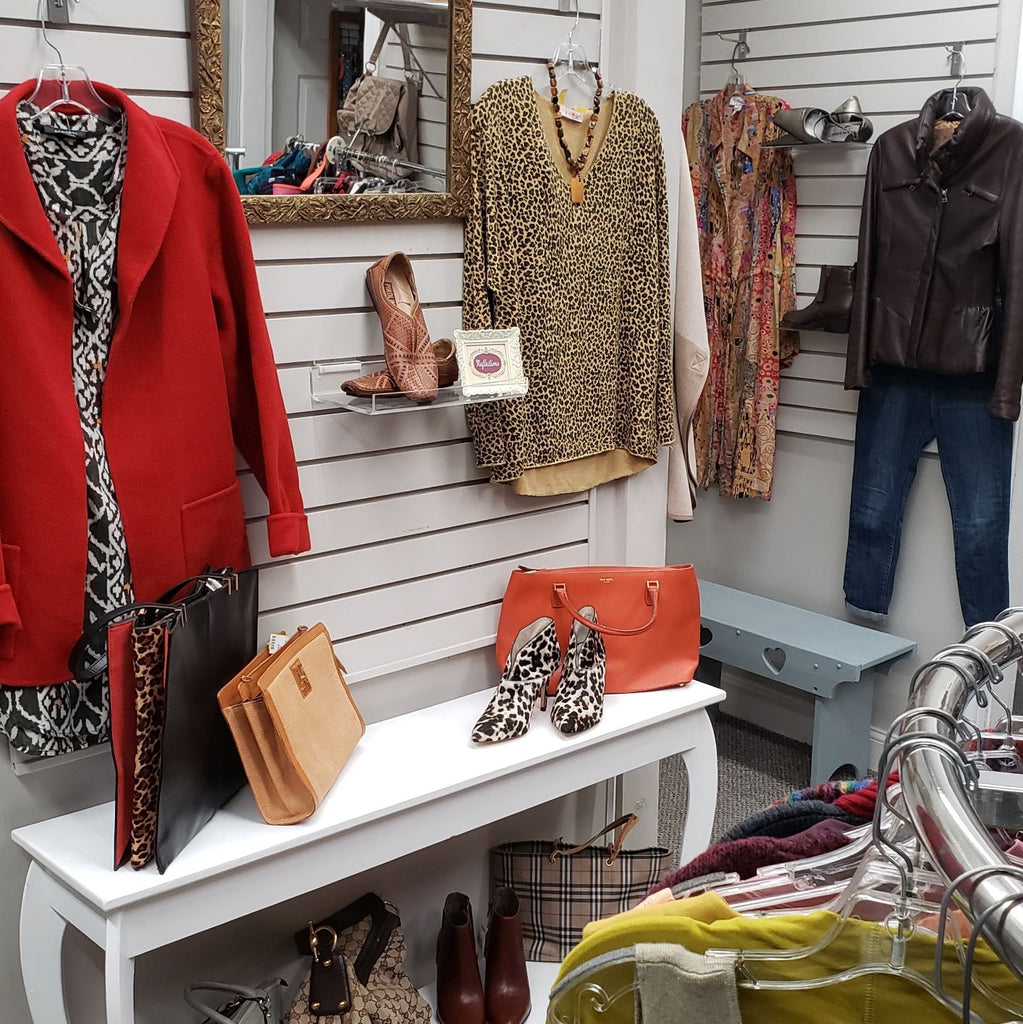 Curated collection, Designer purses, Designed shoes, Leather jacket, Boiled wool jackets