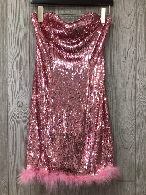 Judith March strapless Dress Sequined Size Medium