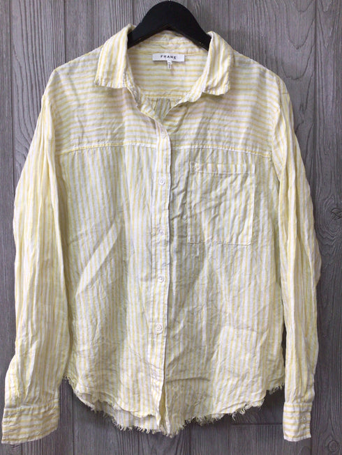 FRAME Linen Weave Top Size X-Large