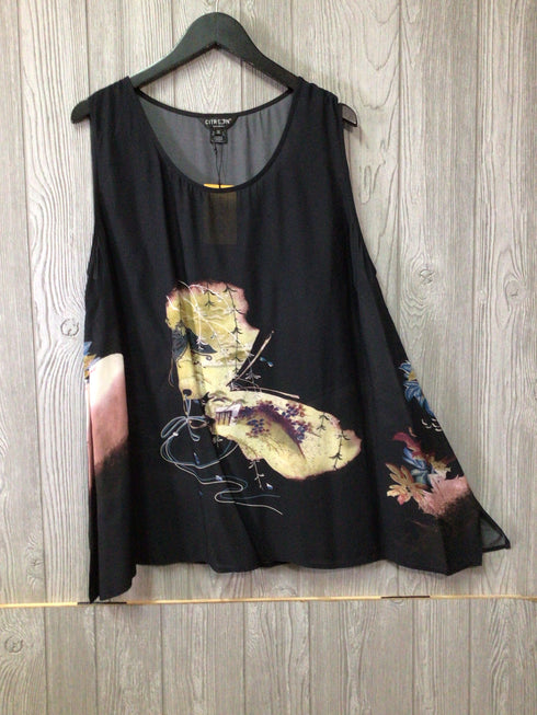 Citron Butterfly Landscape Placement Tank Size 1X New