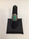 Artisans Silver Oval Turquoise Ring sz 7