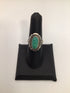 Artisans Silver Oval Turquoise Ring sz 7