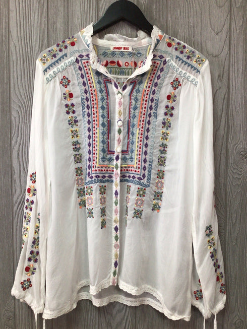 Johnny Was Top Size Small New Pre-owned