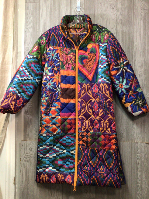 Farm Rio Reversible Puffer Maxi Coat Size Small