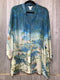 Citron Blouse Silk burnout Size 1X