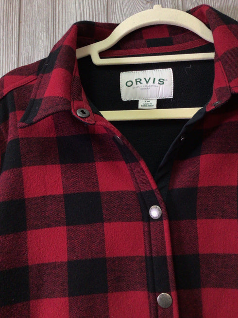 Orvis Flannel Jacket Size Large