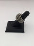 Silver Filigree Flower Ring sz 7