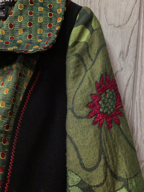 Neslay Jacquard Patchwork art-to-wear Coat fits like Medium