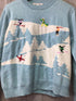 Autumn Cashmere Snowscape Sweater Size Small New