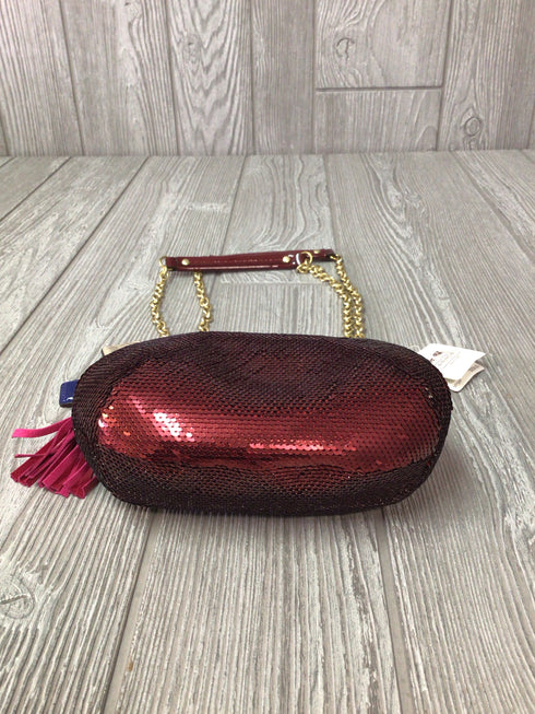 Coach Poppy Crimson Sequin Frame Bag 21218 B4/CM New with tags Evening Bag