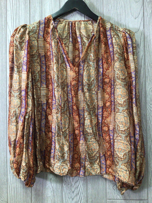 Sheer Vintage Silk Top Size Medium