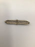 Vintage Art Deco White Gold Diamond Bar Pin
