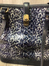 Brahmin Fiora Navy Meadowport Leather Purse
