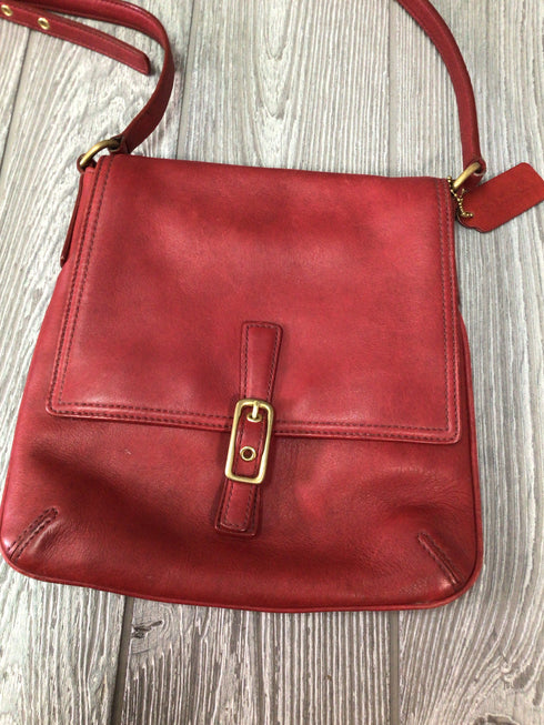 Coach flap with buckle 9592 Leather Vintage crossbody