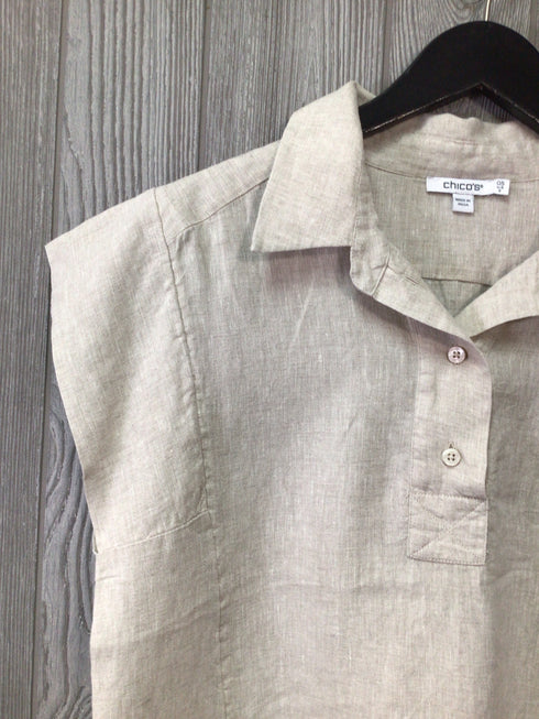 Chico's Linen Top Size 6