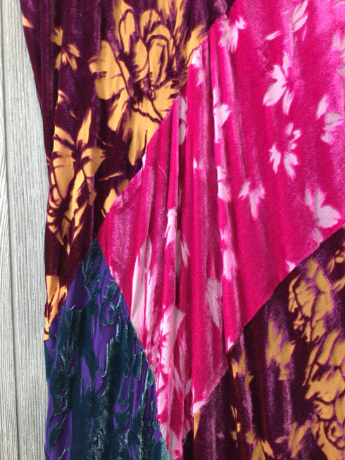 Johnny Was Jade Burnout Velvet Maxi Dress Size Medium