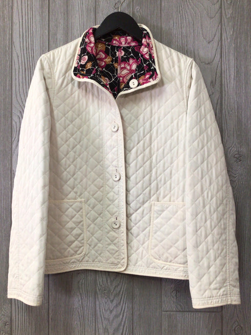 Hilary Radley Quilted Reversible Jacket Size Small
