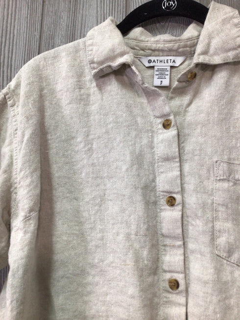 Athleta Linen Shirt Size Small