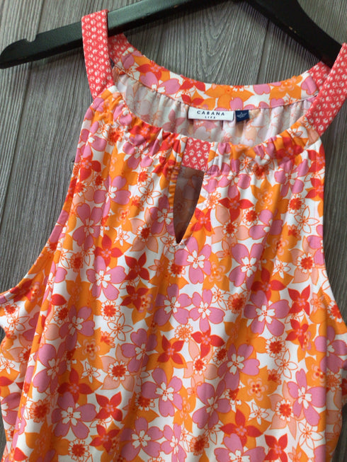 Cabana Life Rosebay Sleeveless Shift Dress Size Large