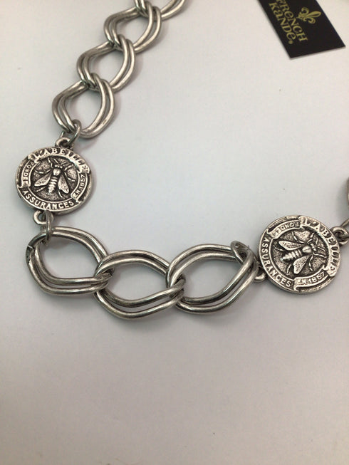 French Kande Cezanne Necklace Silver New pre-owned MS2357-Z