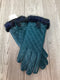 Sermoneta Quilted Cashmere lined Gloves NewSize 8