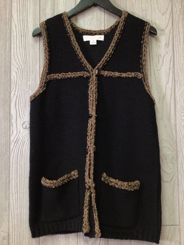 Kristen Scarcelli Vintage knit Vest Size Medium