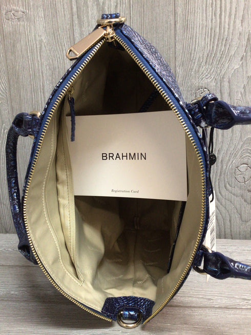 Brahmin Kyanite Melbourne Leather Large Duxbury Satchel Pre-owned
