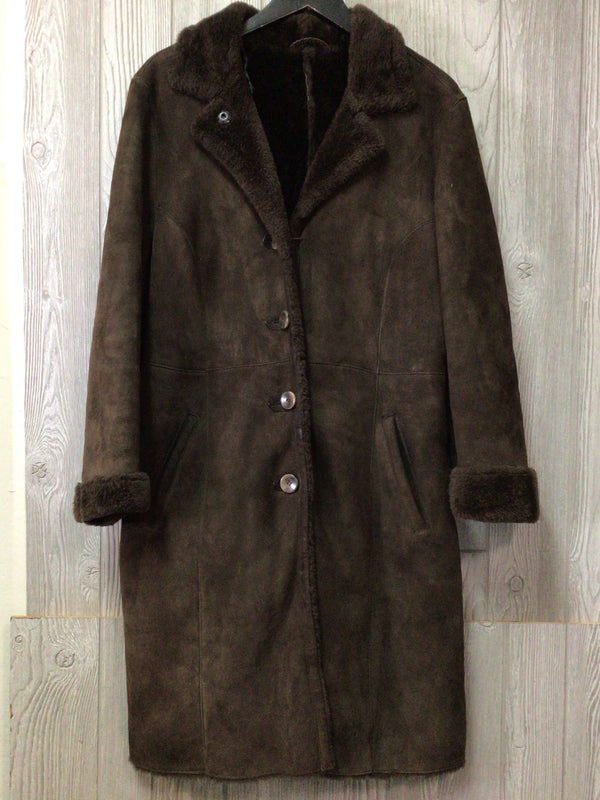 Barneys Natural Shearling Coat Size Large