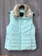 Talbots Puffer Vest faux-fur Size Large