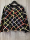 Susan Bristol Vintage Rope Lattice Embellished Cardigan Size Medium