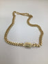 Short & Suite 14k Gold Plate Chunky Necklace and Earrings New SET