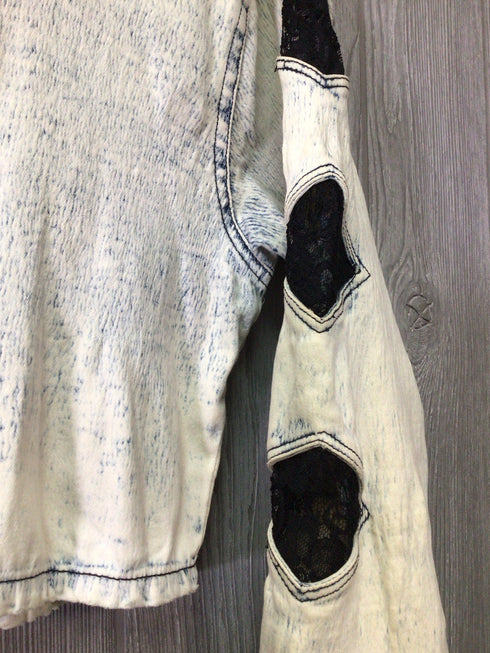 Traffic Bleach dyed Acid Washed Jacket Size Medium