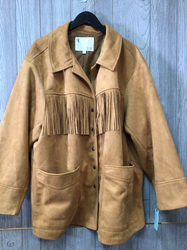 Pilcro faux-suede Fringe Jacket Size 2X