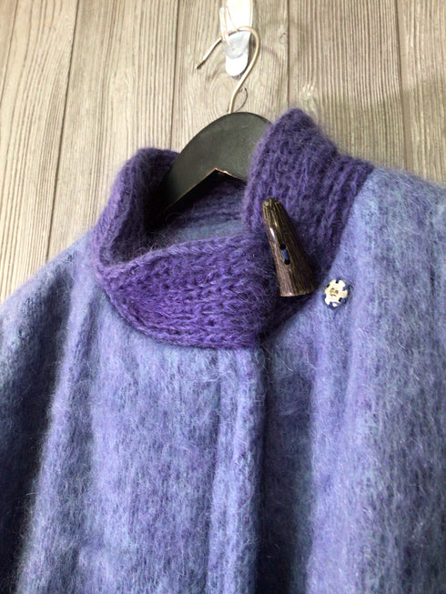 Dogegal Design Mohair Coat Size Large with Belt