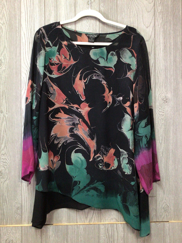 Citron silk Top Size 1X