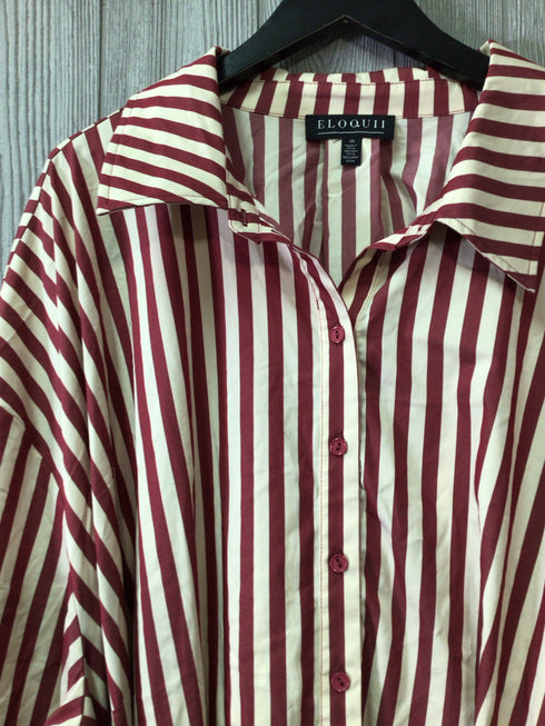 Eloquii Cinch detail maxi shirt Dress Size 4X New