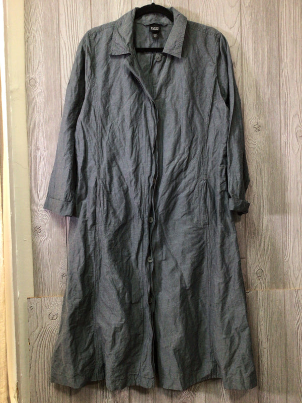 Eileen Fisher Metallic Coat Size Large