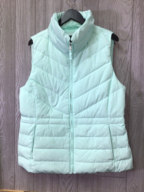 Talbots Puffer Vest faux-fur Size Large