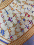 Hermes Donner la Main 2002 Silk Twill Scarf Vintage Lavender