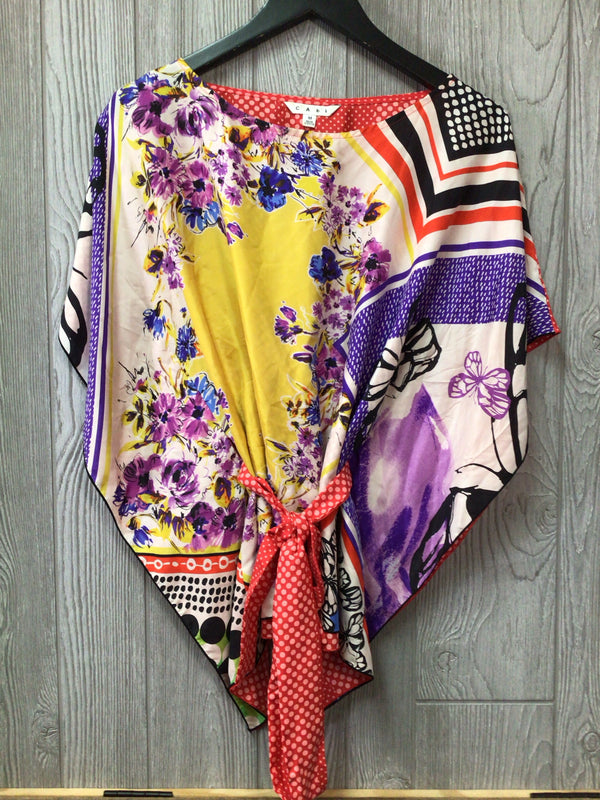 Cabi Silk Top with Belt Size Medium