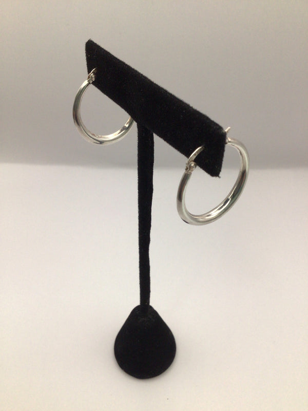 Sterling Graduated Hoop Earrings