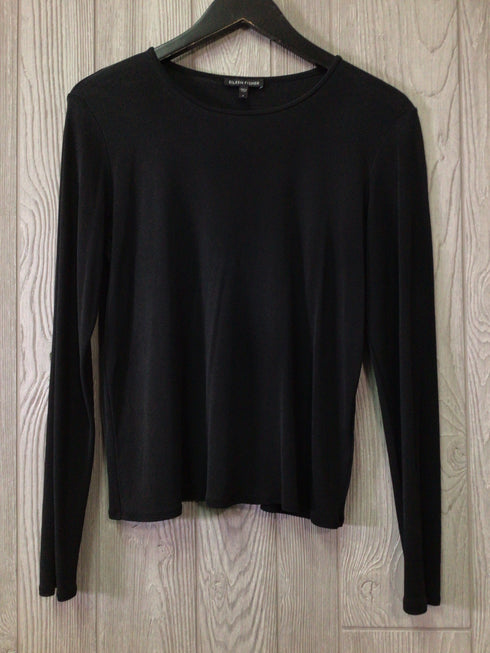 Eileen Fisher Silk Long slv T-shirt Size Small