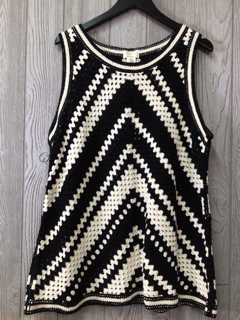 Nicole Miller Atelier Crochet Top Size 2X New Pre-Owned