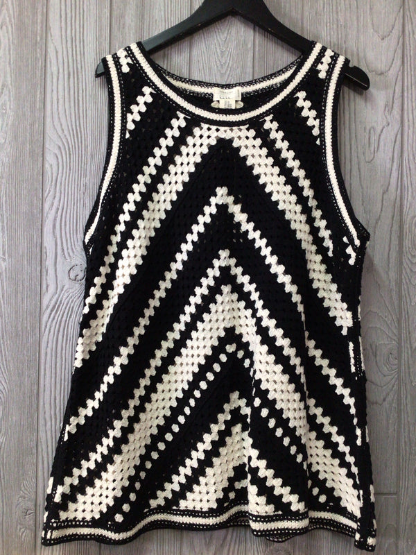 Nicole Miller Atelier Crochet Top Size 2X New Pre-Owned