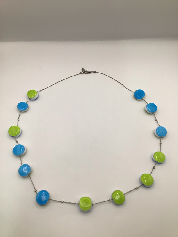 Blue-Green Marano Glass Necklace