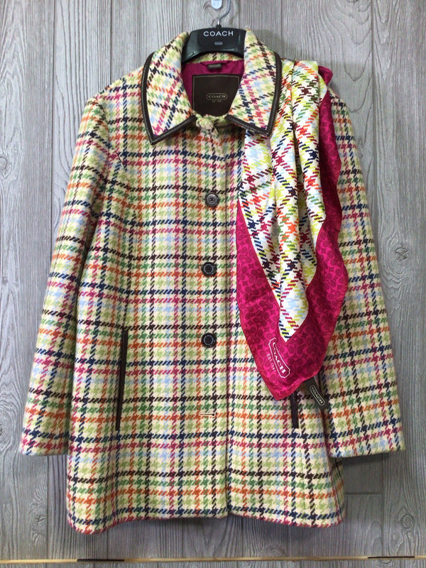 Coach Wool CarCoat and scarf Size Large