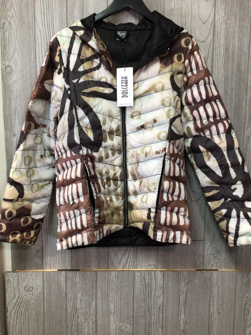 Dolcezza Quilted Jacket with Hood Size Medium New