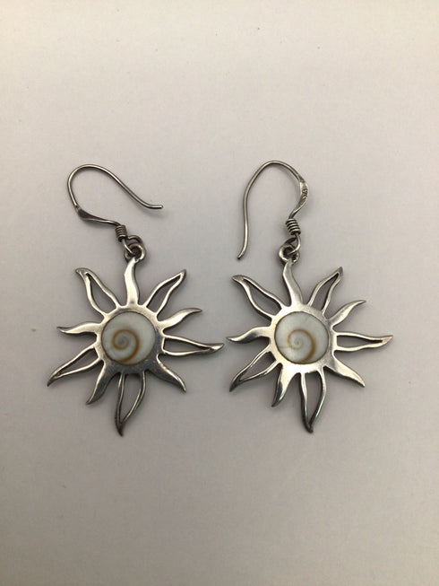 Sterling Sun Earrings