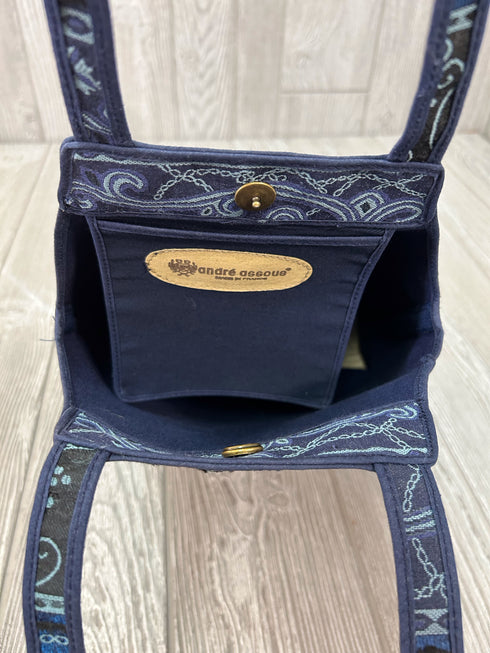 Andre Assous Blue Shoulder Cotton Purse