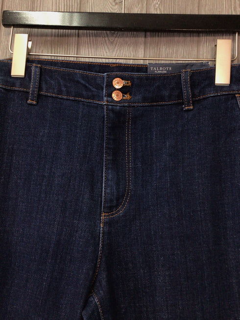 Talbots High-waist Wide-leg Crop Jeans Size 10 New